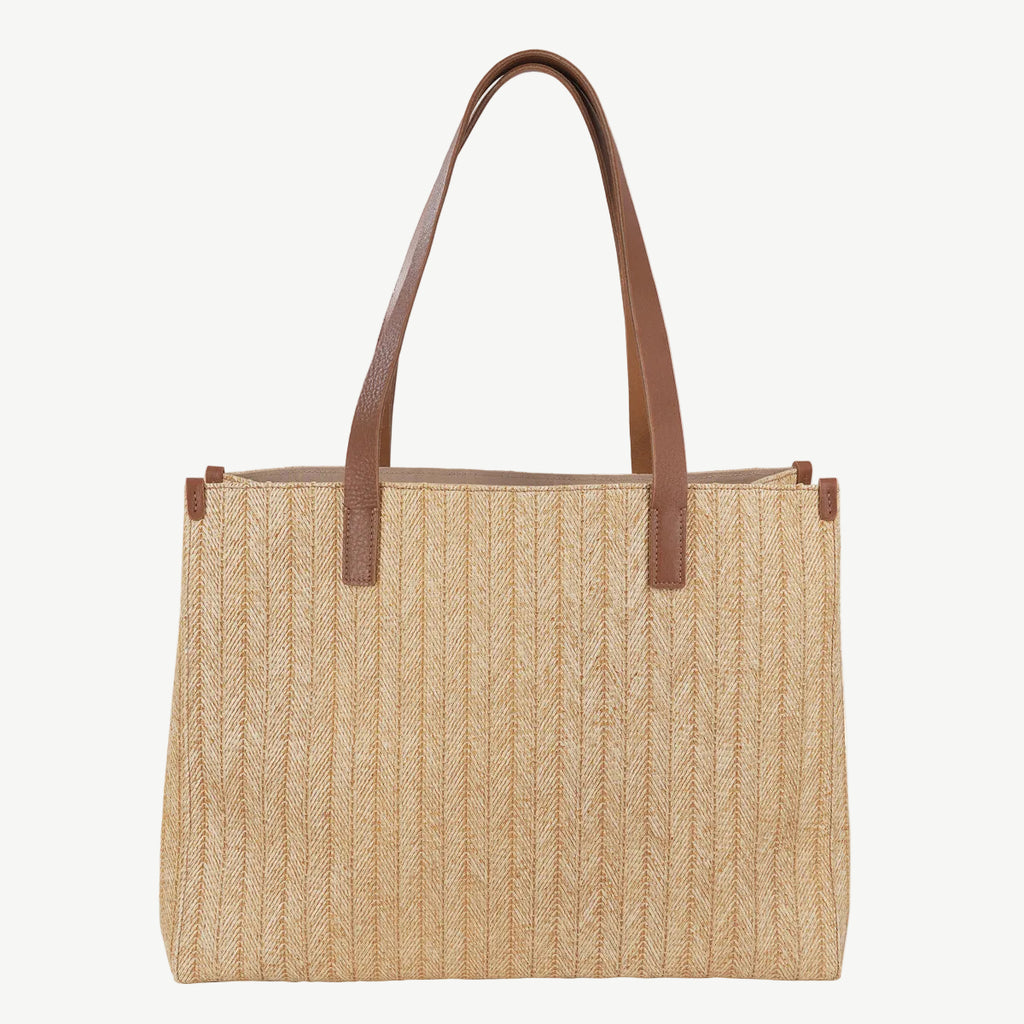 Raffia Woven Tote Bag