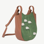 Sheep Embroidery Crossbody Bag