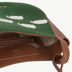 Sheep Embroidery Crossbody Bag